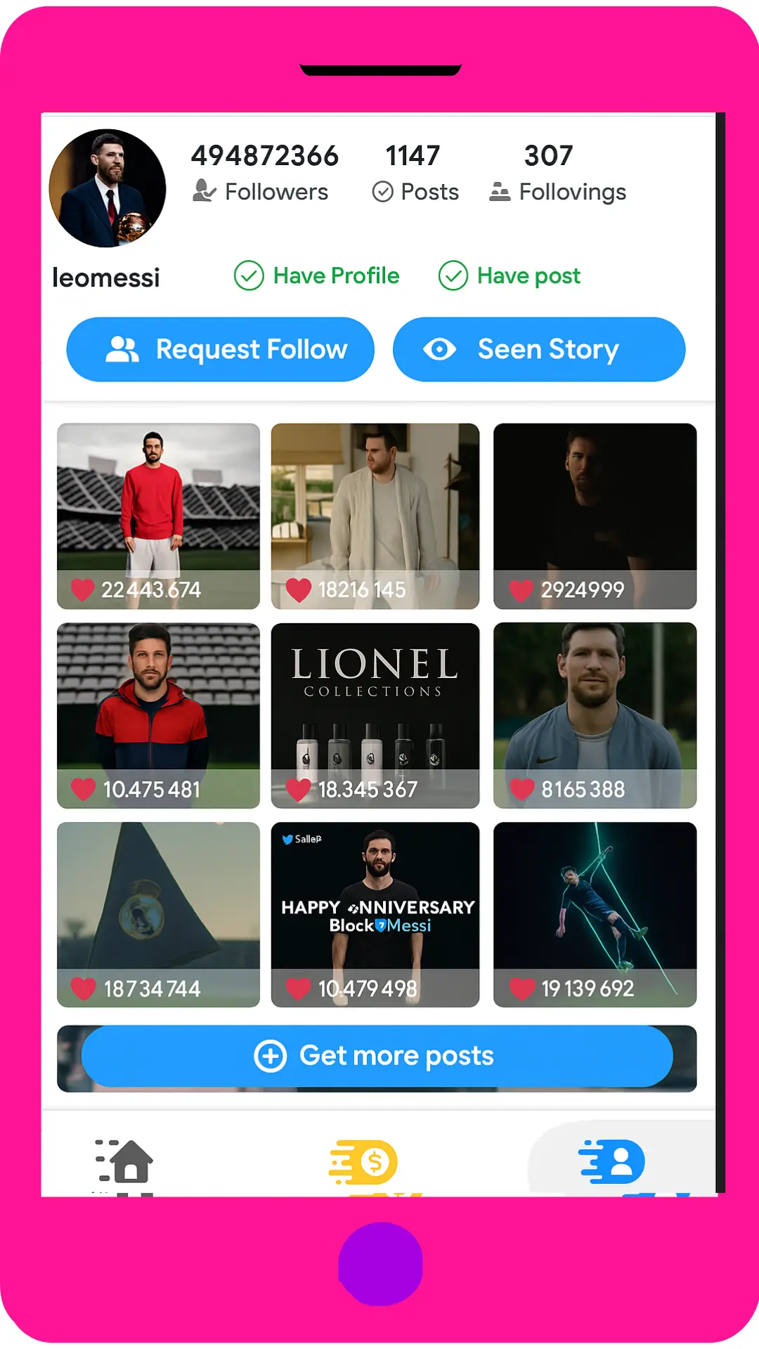 Niva Followers Follow Tasks